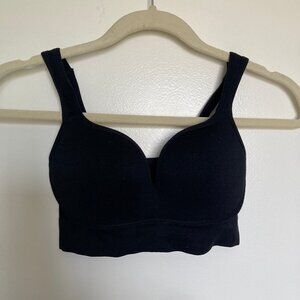 Sexy black push up sports bra size medium